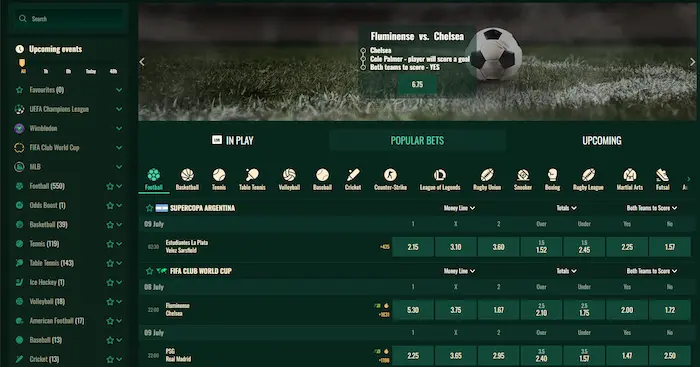 SpyBet Casino sport
