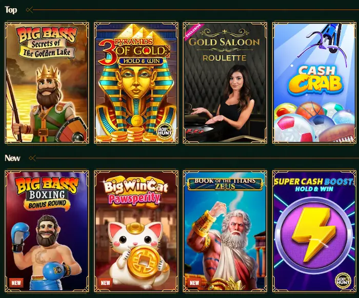 SpyBet Casino games